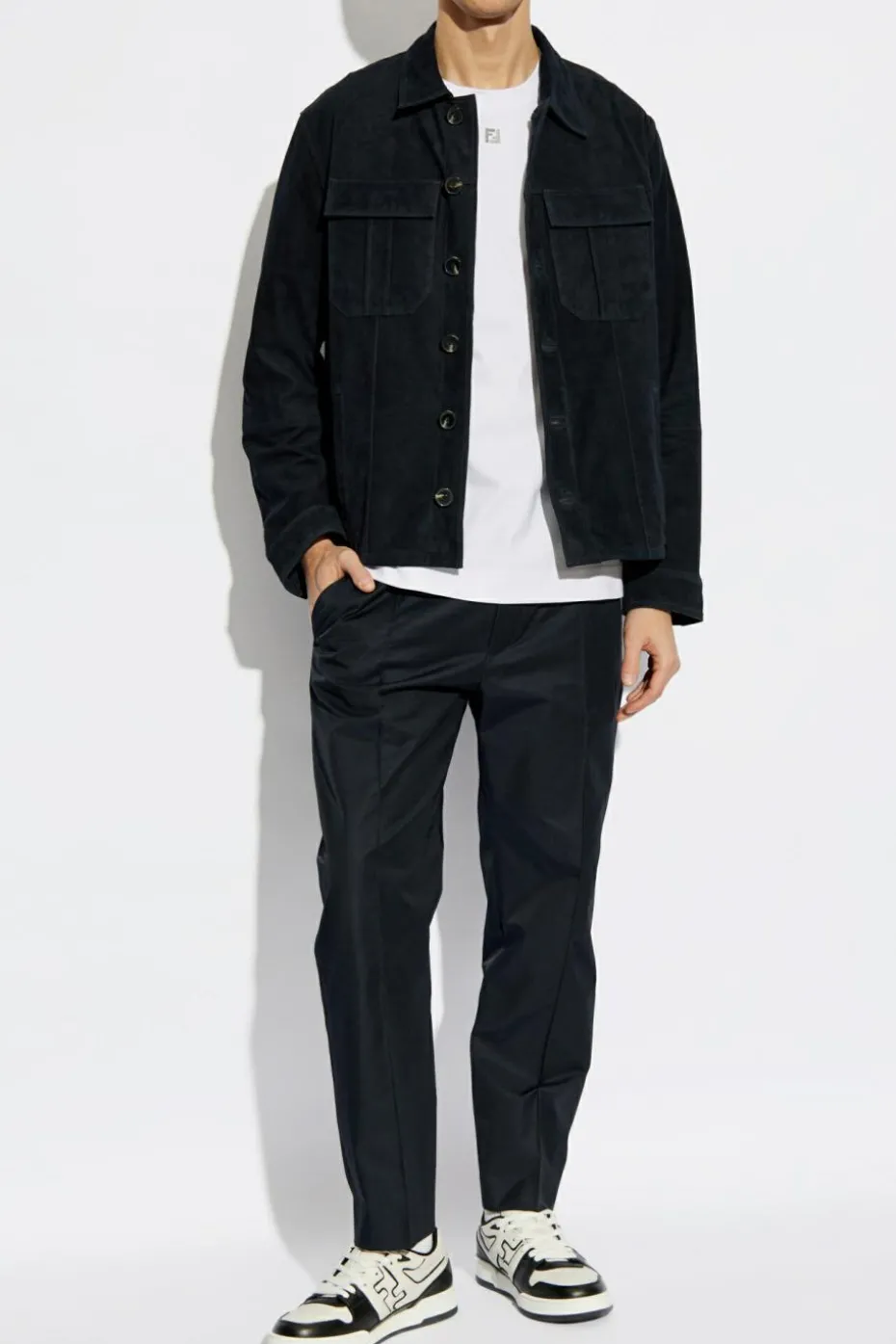 Zadig & Voltaire NAVY BLUE Suede jacket