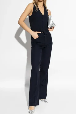 Zadig & Voltaire NAVY BLUE Pleated pants ‘Pistol’