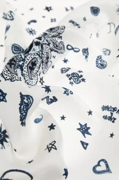 Zadig & Voltaire WHITE Scarf 