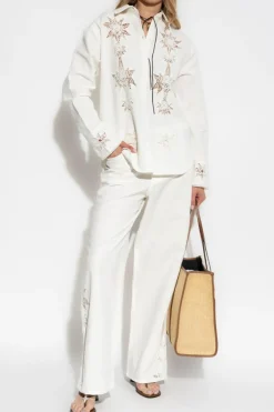 Zadig & Voltaire WHITE Trousers "Elfy"